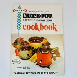 Vintage Rival Crock-Pot Cookbook Slow Electric Stoneware Cooker Manual